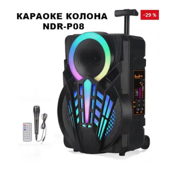 КАРАОКЕ КОЛОНА NDR-P08 на 99.90 лв. (51.08 €) от SmartBulgaria.bg