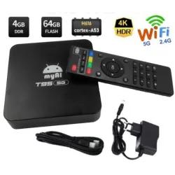 TV BOX T95 - 4 GB RAM/64 GB ROM, AMLOGIC, ANDROID 11, 4K .