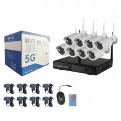 Комплект за видеонаблюдение 8 камери 8MP WiFi , 5G 